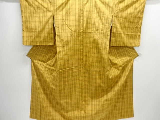JAPANESE KIMONO / TSUMUGI / WOVEN GRID 